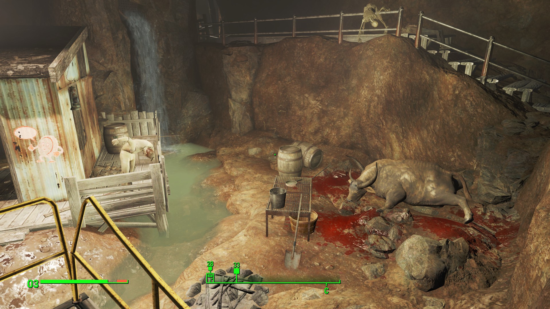 Fallout 4 зона для сотрудников сухого ущелья как попасть фото 60