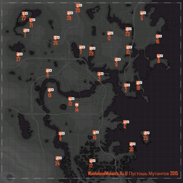 Карта мастерских