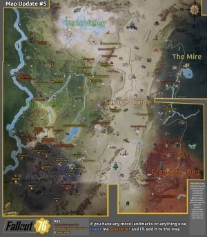 Fallout 76 - Карта игрового мира