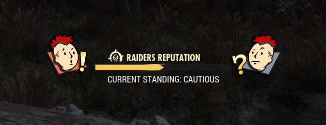 Прогресс репутации в Fallout 76